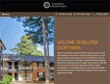 Tablet Screenshot of galleriacourtyards.com